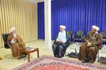 دیدار رئیس دستگاه دیپلماسی فرهنگی کشور با آیت‌الله جوادی آملی 
