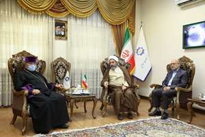 دیدار خلیفه ارامنه تهران با رئیس سازمان فرهنگ و ارتباطات اسلامی