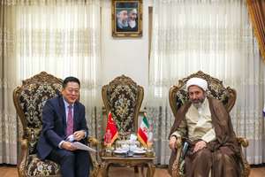 دیدار حجت‌الاسلام والمسلمین محمدمهدی ایمانی‌پور با رایزن فرهنگی چین در ایران