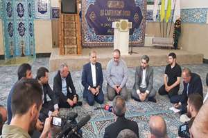 بازدید سفیر و رایزن فرهنگی ایران از مسجد «خامنه» داغستان