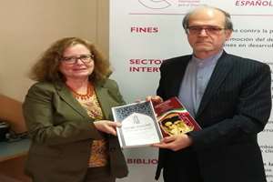 دیدار رایزن فرهنگی ایران با رئیس کتابخانه اسلامی اسپانیا