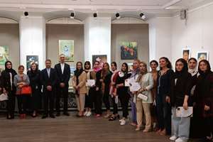 آثار نقاشی هنرمندان ایرانی در تفلیس به نمایش درآمد