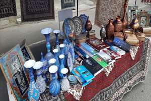 نمایش صنایع دستی ایران در جشنواره جهانی «حماسه» شهر اوش + عکس