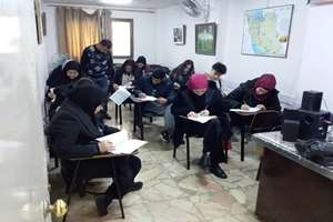 آزمون پایان دوره آموزش زبان فارسی برگزار شد
