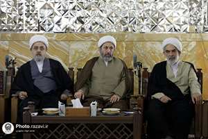 دیدار اعضای  شورای عالی مجمع  جهانی اهل بیت(ع) با تولیت آستان قدس رضوی