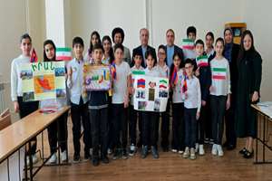 سرای زبان فارسی در مدرسه ۱۸۸ ایروان افتتاح شد