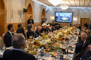 ضیافت افطار رئیس شورای مفتیان روسیه با حضور سفیر و رایزن فرهنگی ایران
