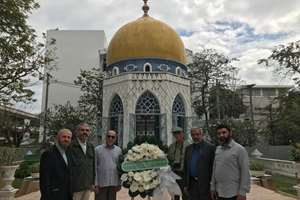 ادای احترام هیأت فرهنگی مجلس به شیخ احمد قمی؛ پروژه دهکده پارسیان و مرکز زبان فارسی ارزیابی شد