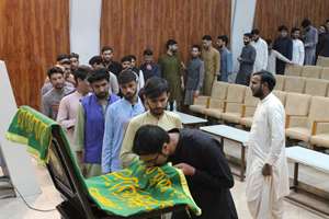 شمیم حرم رضوی در میان طلاب حوزه علمیه «جامعه الکوثر» اسلام‌آباد