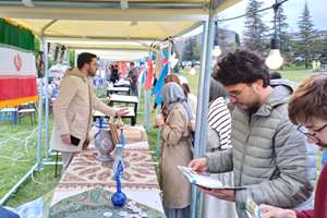 نمایش دستاوردهای فرهنگی و هنری ایران در دانشگاه بیلکنت آنکارا