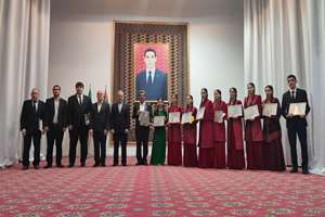 پاسداشت زبان فارسی و بزرگداشت فردوسی در دانشگاه مختومقلی ترکمنستان