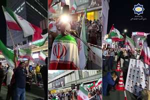 ژاپنی‌ها در شلوغ‌ترین ایستگاه متروی جهان فریاد ایران سردادند